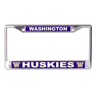WinCraft Washington Huskies S/L Color Covered Metal License Plate Frame