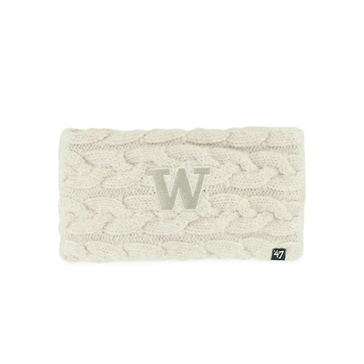 Women's '47  Natural Washington Huskies Core & Inline Latte Knit Headband