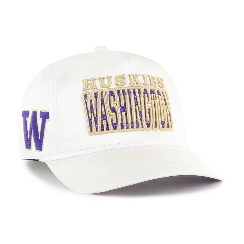 Casquette ajustable Outspoken Hitch blanche 1947 pour femme des Washington Huskies