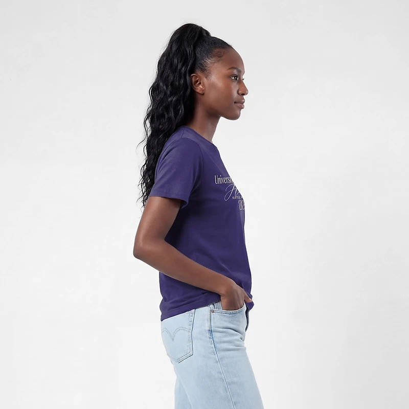 Women's Champion Purple Washington Huskies Lifestyle T-Shirt