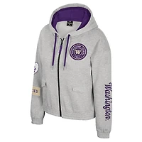 Veste à capuche zippée Alfie pour femme, gris Colosseum