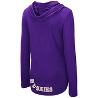 Colosseum Purple Washington Huskies My Lover T-shirt à capuche léger manches longues pour femme