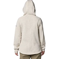 Sweat à capuche doublé en polaire Columbia White Washington Huskies pour femme