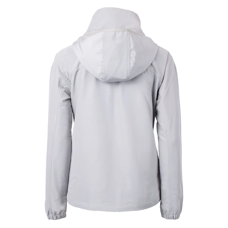 Women's Cutter & Buck Gray Washington Huskies Charter Eco Recycled Full-Zip Jacket
