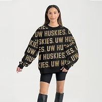 Sweat-shirt noir Gameday Couture pour femme des Washington Huskies Hype Era