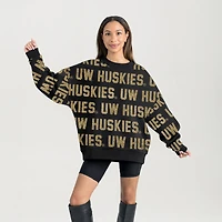 Women's Gameday Couture  Black Washington Huskies Hype Era Sweatshirt