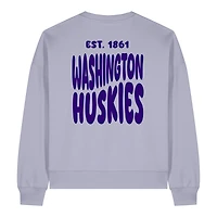 Women's Uscape Apparel  Purple Washington Huskies Cloud Sweatshirt
