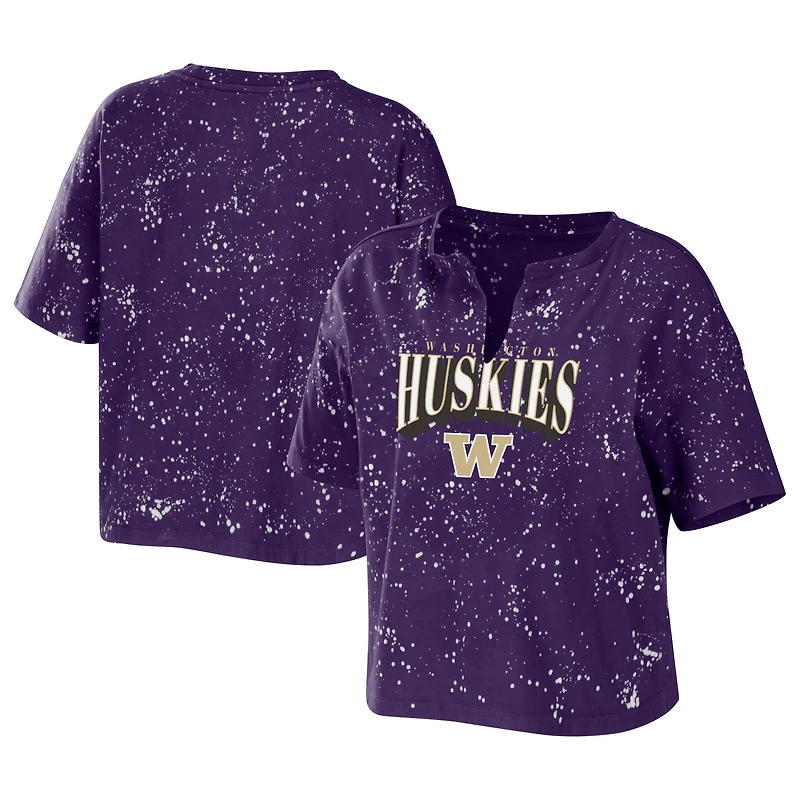 T-shirt violet à éclaboussures Washington Huskies pour femme WEAR by Erin Andrews