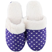 Chaussons en fausse fourrure ZooZatz Washington Huskies pour femmes