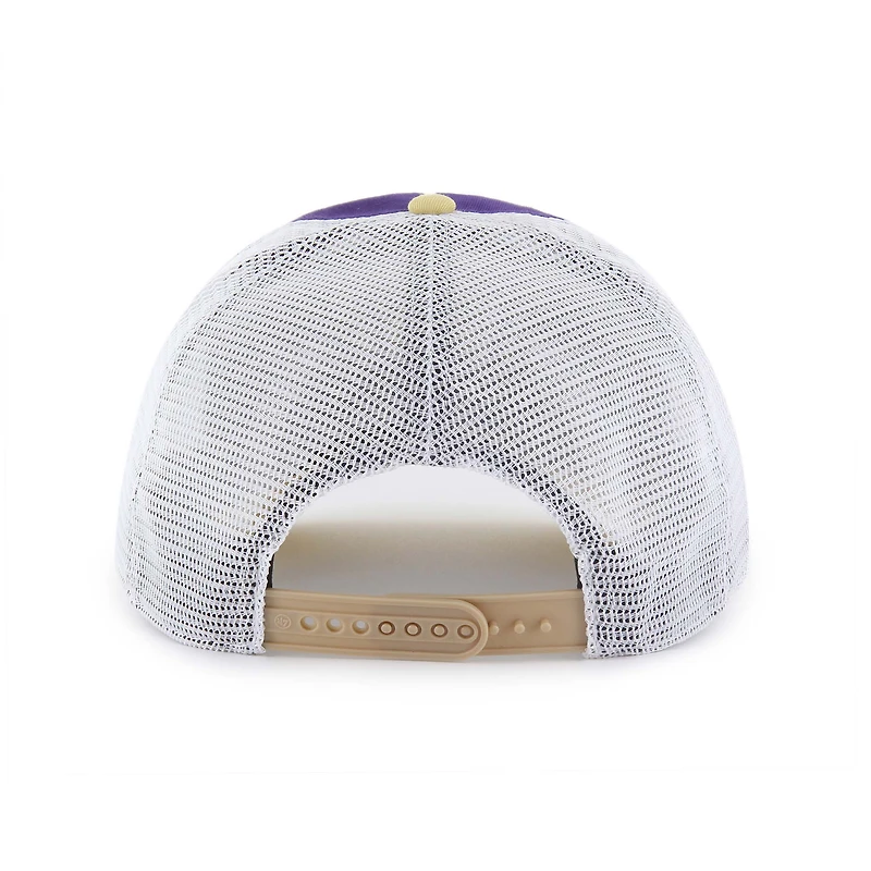 Youth '47 Purple/Gold Washington Huskies Super Stripe Hitch Adjustable Trucker Hat