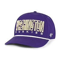 Casquette ajustable Byline Hitch violette des Washington Huskies pour jeunes de 1947