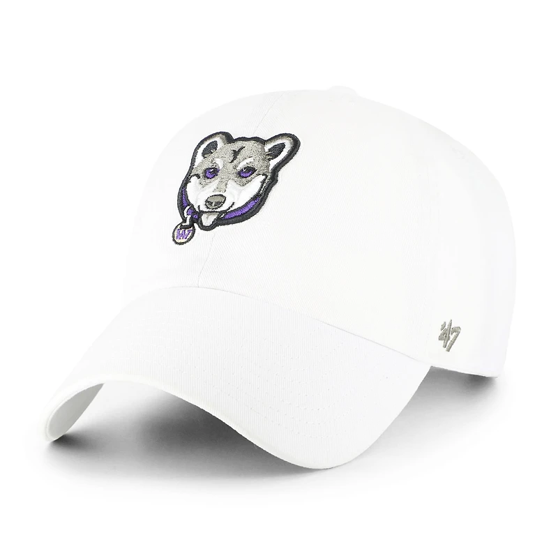 Casquette ajustable « 47 White Washington Huskies Clean Up » pour jeunes