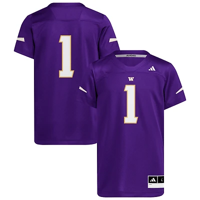 Maillot réplique violet adidas n°1 des Washington Huskies pour jeunes