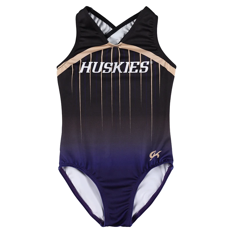 Youth Black Washington Huskies Elite Replica Leotard