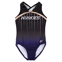 Youth Black Washington Huskies Elite Replica Leotard