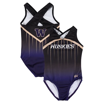 Justaucorps réplique noir pour jeunes Washington Huskies Elite