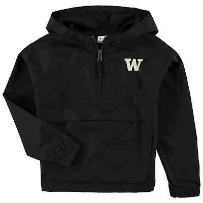 Veste coupe-vent à quart de zip Champion Washington Huskies Pack & Go pour jeune