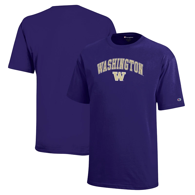 T-shirt violet avec logo en forme d'arc des Huskies de Washington pour jeunes champions