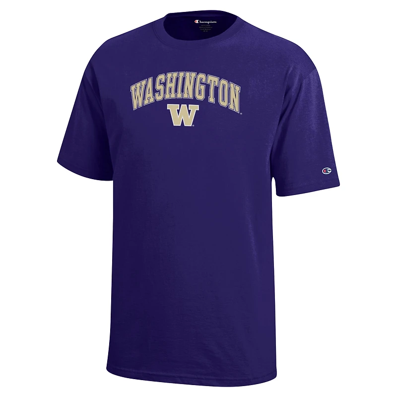 T-shirt violet avec logo en forme d'arc des Huskies de Washington pour jeunes champions