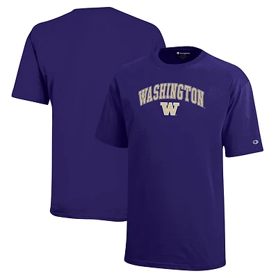 T-shirt violet avec logo en forme d'arc des Huskies de Washington pour jeunes champions