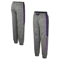 Pantalon polaire gris chiné Colosseum pour jeunes Washington Huskies