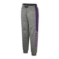 Pantalon polaire gris chiné Colosseum pour jeunes Washington Huskies