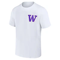 T-shirt blanc aux couleurs confortables hyperlocales des Huskies de Washington pour jeunes