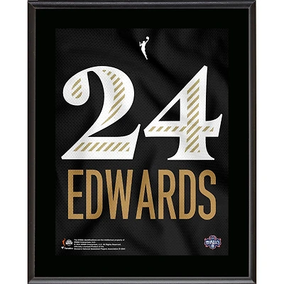 Plaque de joueur sublimée avec numéro de maillot de Washington Mystics 10,5" x 13" d'Aaliyah Edwards