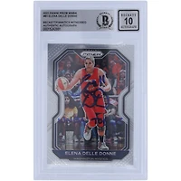 Carte Panini Prizm #81 2021 autographiée par Elena Delle Donne des Washington Mystics, Beckett Fanatics Witnessed Authenticated 10 avec l'inscription « WNBA Top 25 »