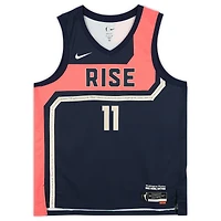 Maillot de joueur dédicacé Nike 2022 Rebel Edition Victory bleu marine par Elena Delle Donne des Washington Mystics avec inscription « 2x WNBA MVP »