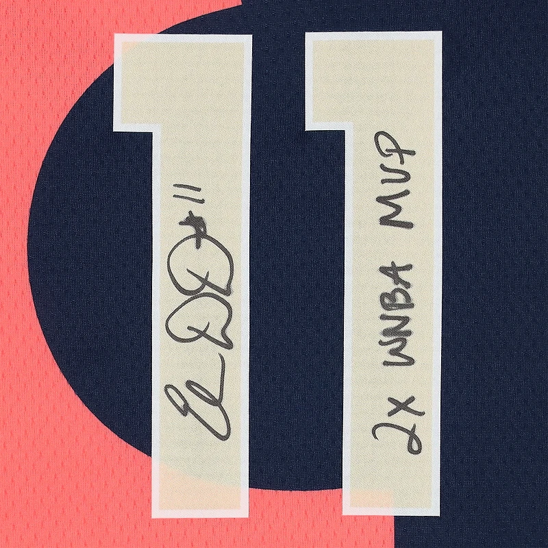 Maillot de joueur dédicacé Nike 2022 Rebel Edition Victory bleu marine par Elena Delle Donne des Washington Mystics avec inscription « 2x WNBA MVP »