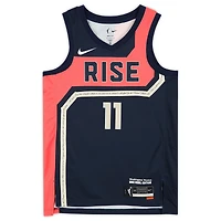 Maillot de joueur dédicacé Nike 2022 Rebel Edition Victory bleu marine par Elena Delle Donne des Washington Mystics avec inscription « WNBA Top 25 »