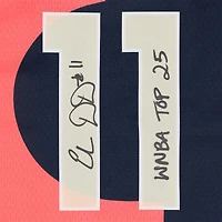 Maillot de joueur dédicacé Nike 2022 Rebel Edition Victory bleu marine par Elena Delle Donne des Washington Mystics avec inscription « WNBA Top 25 »