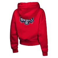 Girls Youth  Red Washington Mystics Top Closer Fashion Pullover Hoodie