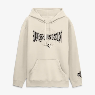 Men's Fanatics  Cream Washington Mystics Legacy Fleece Pullover Hoodie