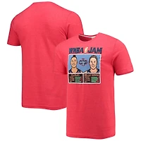 T-shirt Homme Rouge Washington Mystics Jam Homage Cloud & Delle Donne