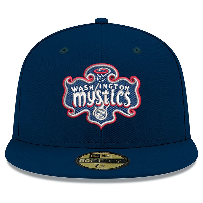 Men's New Era Blue Washington Mystics Team 59FIFTY Fitted Hat