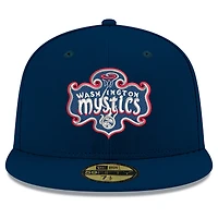 Men's New Era  Blue Washington Mystics Team 59FIFTY Fitted Hat