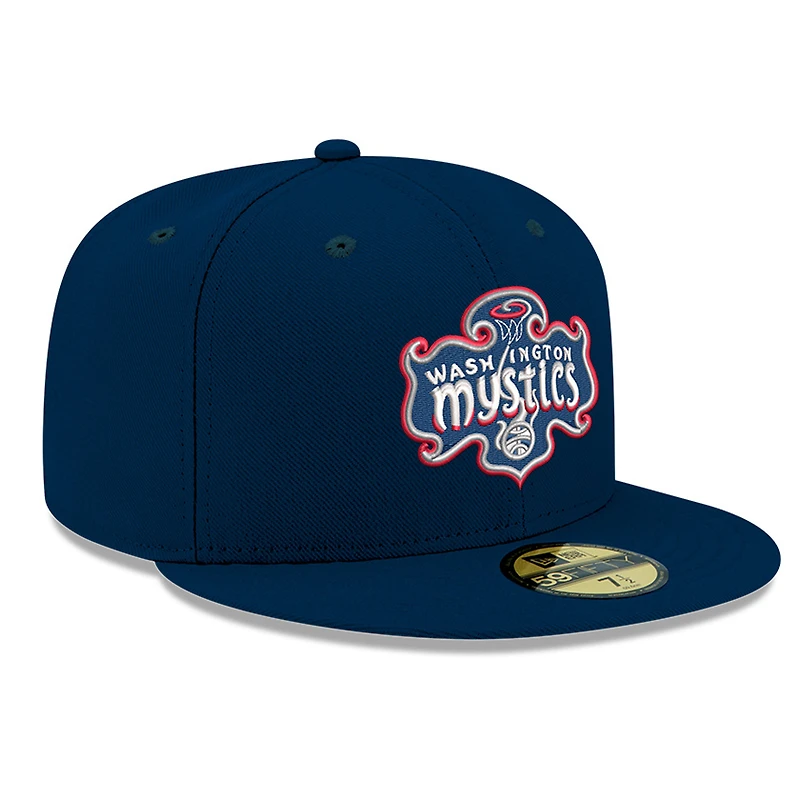 Men's New Era Blue Washington Mystics Team 59FIFTY Fitted Hat
