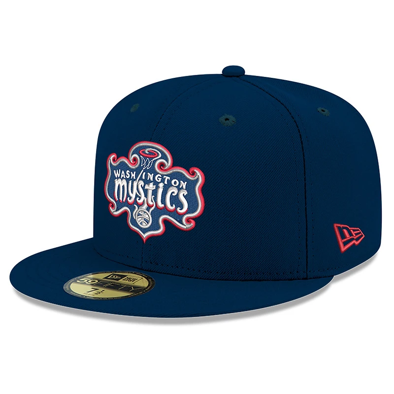 Men's New Era Blue Washington Mystics Team 59FIFTY Fitted Hat