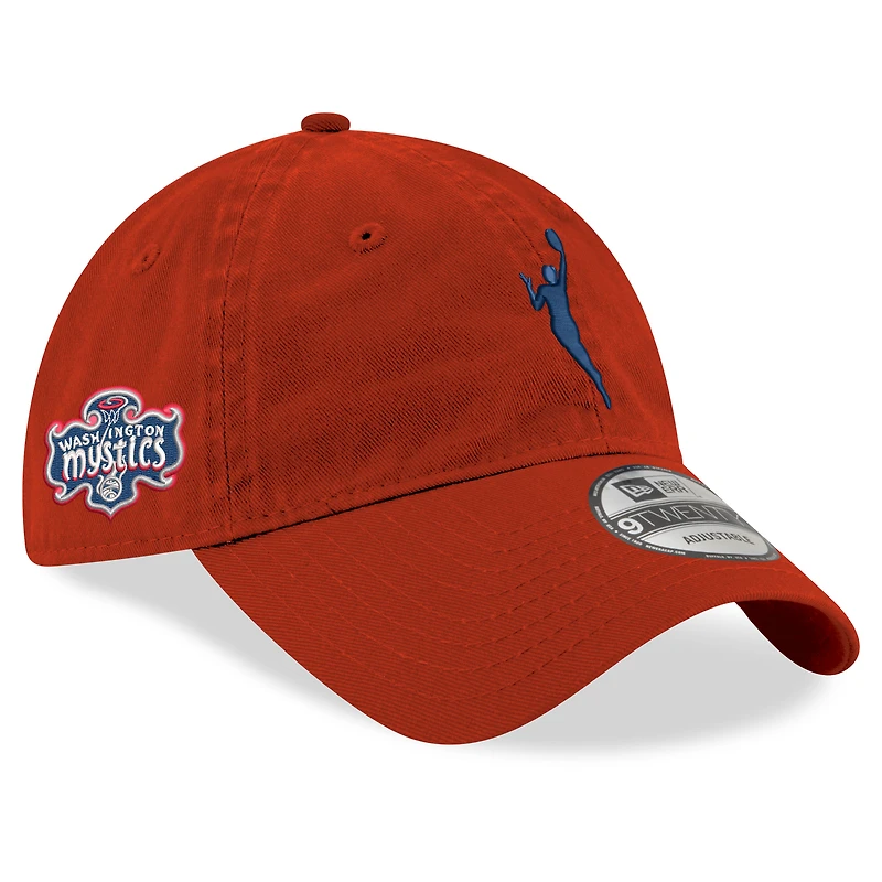 Men's New Era Red Washington Mystics Logowoman 9Twenty Adjustable Hat