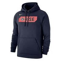 Sweat à capuche en molleton Club Nike Washington Mystics Rebel Edition pour homme, bleu marine