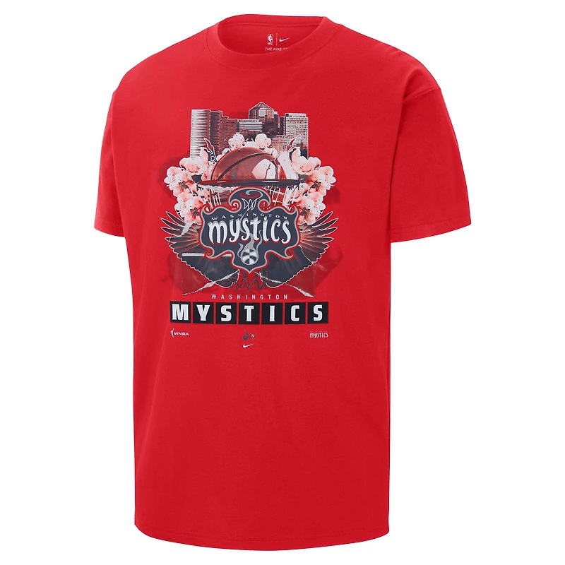 T-shirt Nike rouge Washington Mystics Original Content Max90 pour homme