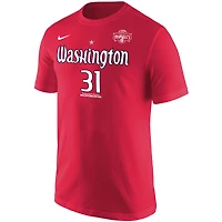 Men's Nike Tina Charles Red Washington Mystics Explorer Edition Name & Number T-Shirt