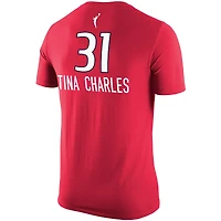 Men's Nike Tina Charles Red Washington Mystics Explorer Edition Name & Number T-Shirt