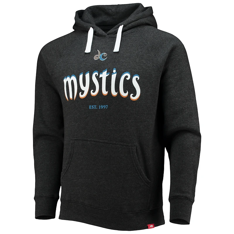 Chandail à capuchon raglan trois mélanges Olsen 25e anniversaire des Washington Mystics de Sportiqe pour homme, noir