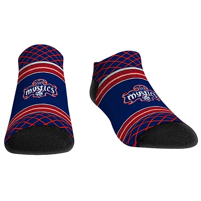 Rock Em Socks Chaussettes à la cheville rayées en filet Washington Mystics