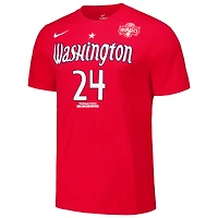 T-shirt unisexe Nike Aaliyah Edwards rouge Washington Mystics 2024 WNBA Draft Explorer Edition nom et numéro