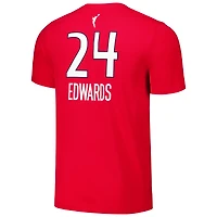 T-shirt unisexe Nike Aaliyah Edwards rouge Washington Mystics 2024 WNBA Draft Explorer Edition nom et numéro