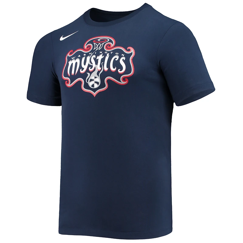T-shirt unisexe Nike Dri-FIT bleu marine Washington Mystics Essential Logo
